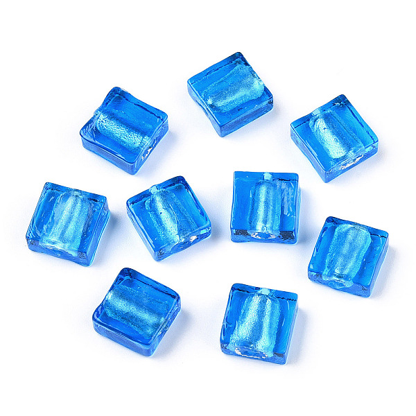 PandaHall Handmade Silver Foil Lampwork Beads, Square, Dodger Blue, 12x12x6mm Silver Foil Square
PandaHall Handmade Silver Foil Lampwork Beads, Square, Dodger Blue, 12x12x6mm Silver Foil Square