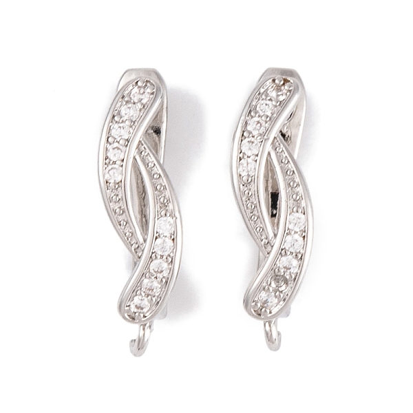 PandaHall Rack Plating Brass Cubic Zirconia Hoop Earring Findings, Cadmium Free & Lead Free, Long-Lasting Plated, Platinum, 15x5mm, Hole...
PandaHall Rack Plating Brass Cubic Zirconia Hoop Earring Findings, Cadmium Free & Lead Free, Long-Lasting Plated, Platinum, 15x5mm, Hole...