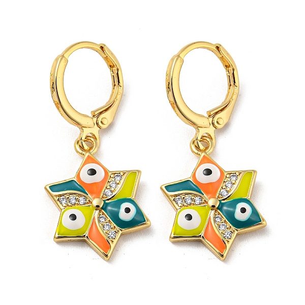 PandaHall Real 18K Gold Plated Brass Dangle Leverback Earrings, with Enamel and Cubic Zirconia, Evil Eye, Yellow, 30.5x13mm Cubic Zirconia...
PandaHall Real 18K Gold Plated Brass Dangle Leverback Earrings, with Enamel and Cubic Zirconia, Evil Eye, Yellow, 30.5x13mm Cubic Zirconia...