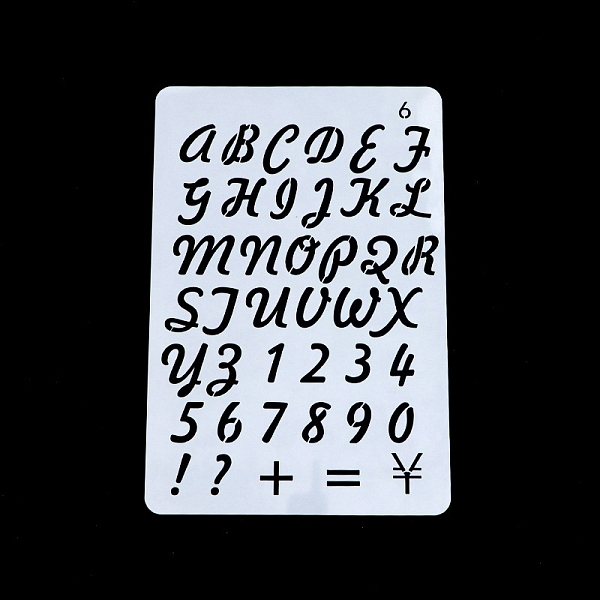 PandaHall PET Plastic Hollow Painting Silhouette Stencil, DIY Drawing Template Graffiti Stencils, Letter A~Z, 26x17.8cm Plastic Letter A~Z..., White
PandaHall PET Plastic Hollow Painting Silhouette Stencil, DIY Drawing Template Graffiti Stencils, Letter A~Z, 26x17.8cm Plastic Letter A~Z..., White