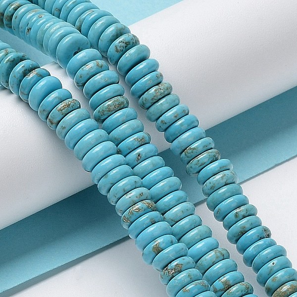 PandaHall Natural Howlite Beads Strands, Dyed, Disc, 6~6.5x2~2.5mm, Hole: 1mm, about 173~175pcs/strand, 15.63~15.71''(39.7~39.9cm) Howlite...
PandaHall Natural Howlite Beads Strands, Dyed, Disc, 6~6.5x2~2.5mm, Hole: 1mm, about 173~175pcs/strand, 15.63~15.71''(39.7~39.9cm) Howlite...