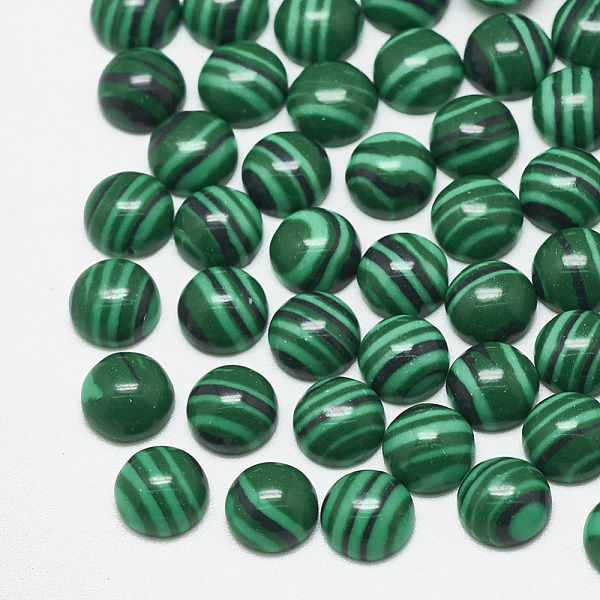 PandaHall Synthetic Malachite Cabochons, Half Round, Green, 6x3mm Malachite Half Round Green
PandaHall Synthetic Malachite Cabochons, Half Round, Green, 6x3mm Malachite Half Round Green