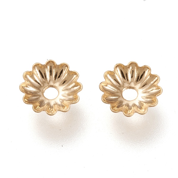 PandaHall 304 Stainless Steel Bead Caps, Multi-Petal, Flower, Golden, 5.5x5.5x1.2mm, Hole: 1.2mm 304 Stainless Steel
PandaHall 304 Stainless Steel Bead Caps, Multi-Petal, Flower, Golden, 5.5x5.5x1.2mm, Hole: 1.2mm 304 Stainless Steel