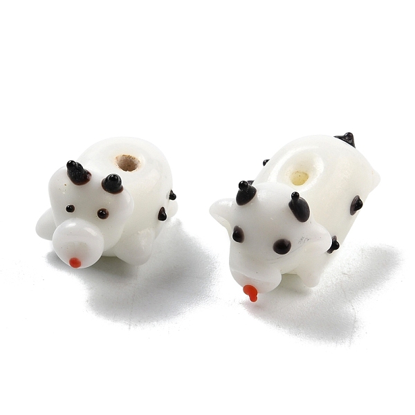 PandaHall Handmade Lampwork Beads, Cartoon Style, Cow, White, 21~24x13x15~19mm, Hole: 1.7~2.3mm Lampwork Cattle White
PandaHall Handmade Lampwork Beads, Cartoon Style, Cow, White, 21~24x13x15~19mm, Hole: 1.7~2.3mm Lampwork Cattle White