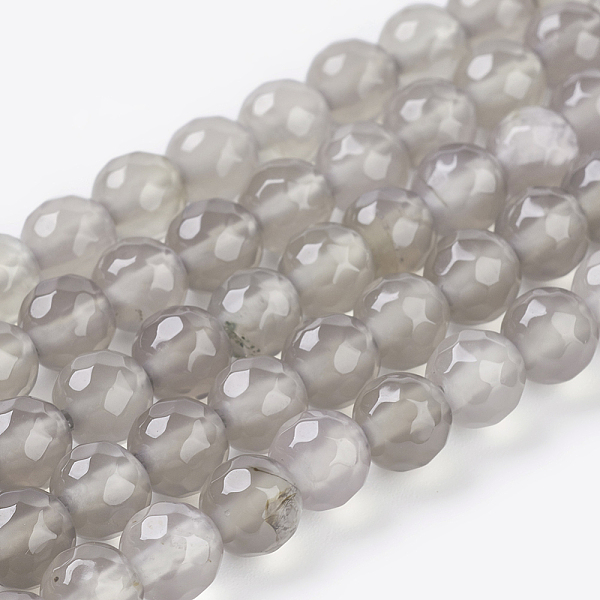 PandaHall Natural Grey Agate Beads Strands, Faceted Round, 6mm, Hole: 1mm, about 31pcs/strand, 7.3 inch Grey Agate Round Gray
PandaHall Natural Grey Agate Beads Strands, Faceted Round, 6mm, Hole: 1mm, about 31pcs/strand, 7.3 inch Grey Agate Round Gray