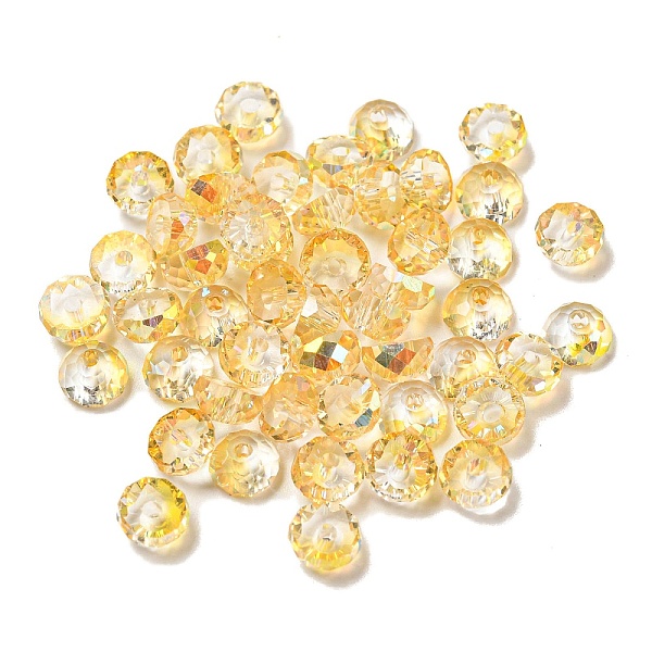 PandaHall Electroplate Glass Beads, Faceted, Half Round, Gold, 5.5x3mm, Hole: 1.4mm, 100pcs/bag Glass Half Round Gold
PandaHall Electroplate Glass Beads, Faceted, Half Round, Gold, 5.5x3mm, Hole: 1.4mm, 100pcs/bag Glass Half Round Gold