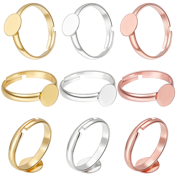 PandaHall Beebeecraft 1 Box 60Pcs 3 Colors Adjustable Brass Bezel Blanks Finger Rings Components 17mm/20.3mm Flat Round Pad Ring Base...
PandaHall Beebeecraft 1 Box 60Pcs 3 Colors Adjustable Brass Bezel Blanks Finger Rings Components 17mm/20.3mm Flat Round Pad Ring Base...
