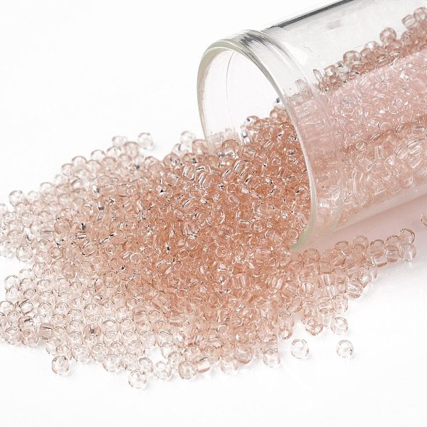 PandaHall TOHO Round Seed Beads, Japanese Seed Beads, (11) Transparent Rosaline, 11/0, 2.2mm, Hole: 0.8mm, about 1110pcs/10g Glass Pink
PandaHall TOHO Round Seed Beads, Japanese Seed Beads, (11) Transparent Rosaline, 11/0, 2.2mm, Hole: 0.8mm, about 1110pcs/10g Glass Pink
