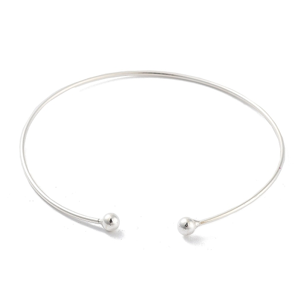 PandaHall 925 Sterling Silver Cuff Bangles, Torque Bangles, Silver, Inner Diameter: 2-3/8 inch(5.9cm) Sterling Silver
PandaHall 925 Sterling Silver Cuff Bangles, Torque Bangles, Silver, Inner Diameter: 2-3/8 inch(5.9cm) Sterling Silver