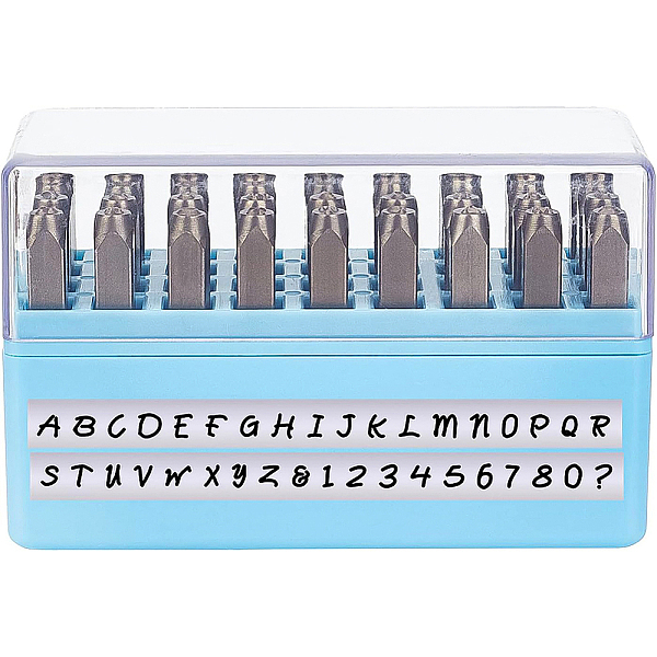 PandaHall Chromium Stamps, Including Letter A~Z and Number, Blue, 62x7x7mm, 36pcs/box Metal Blue
PandaHall Chromium Stamps, Including Letter A~Z and Number, Blue, 62x7x7mm, 36pcs/box Metal Blue
