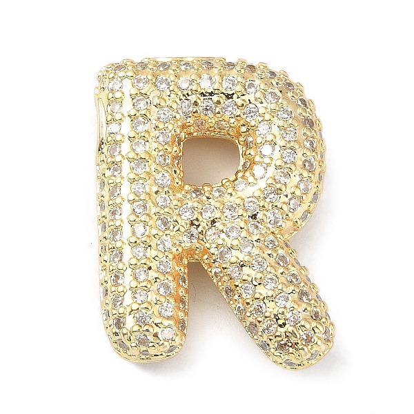 PandaHall Rack Plating Brass Micro Pave Cubic Zirconia Pendants, Real 18K Gold Plated, Lead Free & Cadmium Free, Letter, Letter R..., Clear
PandaHall Rack Plating Brass Micro Pave Cubic Zirconia Pendants, Real 18K Gold Plated, Lead Free & Cadmium Free, Letter, Letter R..., Clear