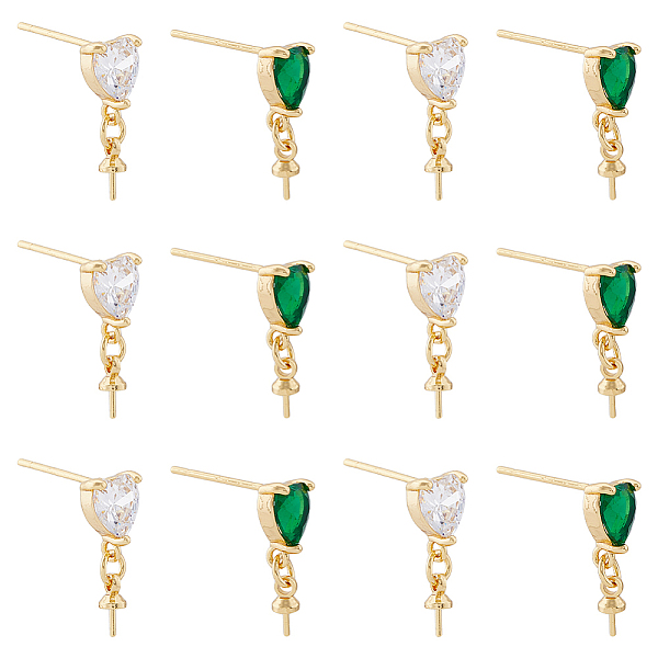 PandaHall DICOSMETIC 12Pcs 2 Colors Brass Glass Rhinestone Stud Earrings Findings, with 925 Sterling Silver Pins Cup Peg Bails, Real 18K..., Multicolor
PandaHall DICOSMETIC 12Pcs 2 Colors Brass Glass Rhinestone Stud Earrings Findings, with 925 Sterling Silver Pins Cup Peg Bails, Real 18K..., Multicolor