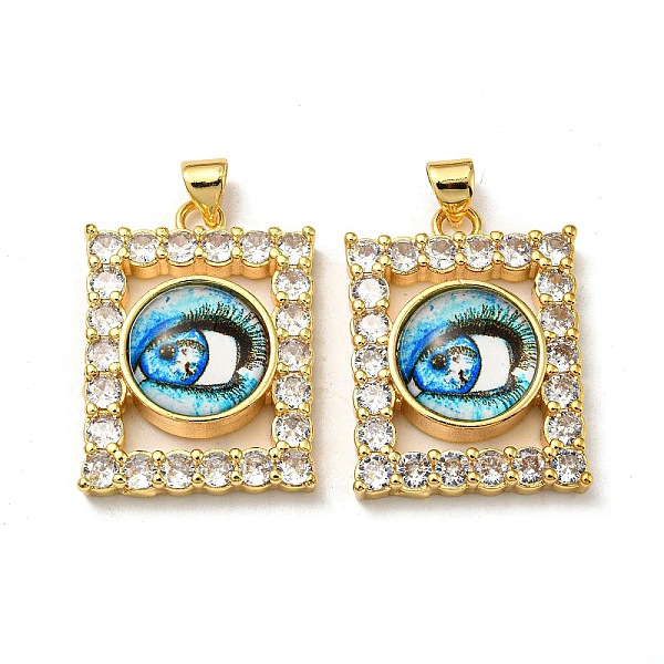 PandaHall Real 18K Gold Plated Brass Pendants, with Glass and Acrylic, Rectangle with Evil Eye Charms, Light Sky Blue, 27x20x7mm, Hole...
PandaHall Real 18K Gold Plated Brass Pendants, with Glass and Acrylic, Rectangle with Evil Eye Charms, Light Sky Blue, 27x20x7mm, Hole...