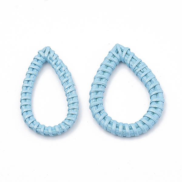 PandaHall Handmade Spray Painted Reed Cane/Rattan Woven Linking Rings, For Making Straw Earrings and Necklaces, Dyed, Pearlized Effect..., Blue
PandaHall Handmade Spray Painted Reed Cane/Rattan Woven Linking Rings, For Making Straw Earrings and Necklaces, Dyed, Pearlized Effect..., Blue
