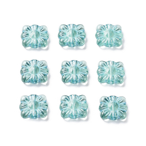 PandaHall Plating Transparent Acrylic Beads, Metal Enlaced, Square with Flower Pattern, Medium Aquamarine, 9.5~10x10.5~11x3.5mm, Hole: 1.6mm...
PandaHall Plating Transparent Acrylic Beads, Metal Enlaced, Square with Flower Pattern, Medium Aquamarine, 9.5~10x10.5~11x3.5mm, Hole: 1.6mm...