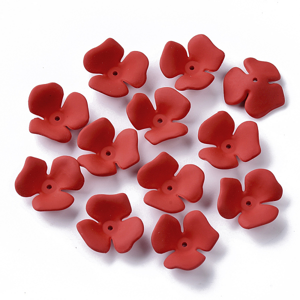 PandaHall 3-Petal Spray Painted Acrylic Bead Caps, Rubberized Style, Flower, Red, 23x20~22x7mm, Hole: 1.6mm Acrylic Red
PandaHall 3-Petal Spray Painted Acrylic Bead Caps, Rubberized Style, Flower, Red, 23x20~22x7mm, Hole: 1.6mm Acrylic Red