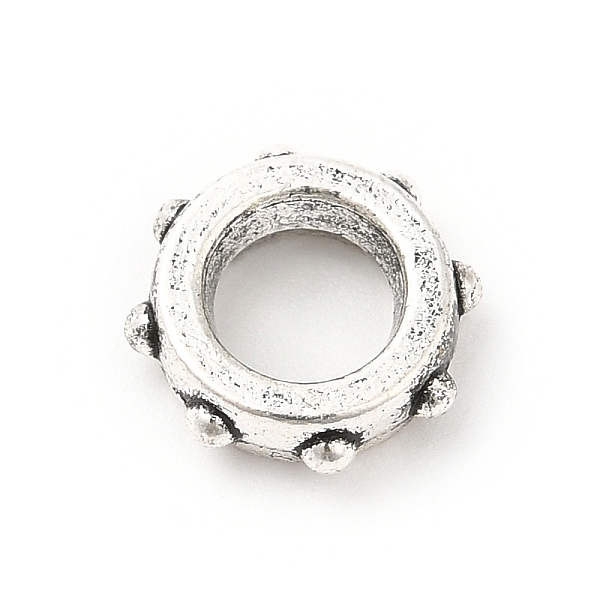 PandaHall Tibetan Style Alloy European Beads, Large Hole Beads, Rondelle, Antique Silver, 8~9.5x3mm, Hole: 5mm, about 781pcs/500g Alloy...
PandaHall Tibetan Style Alloy European Beads, Large Hole Beads, Rondelle, Antique Silver, 8~9.5x3mm, Hole: 5mm, about 781pcs/500g Alloy...