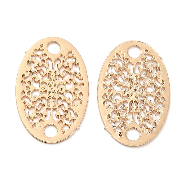 PandaHall Long-Lasting Plated Brass Connector Charms, Hollow Oval Links, Light Gold, 13x8.5x0.3mm, Hole: 1.5mm Brass Oval
PandaHall Long-Lasting Plated Brass Connector Charms, Hollow Oval Links, Light Gold, 13x8.5x0.3mm, Hole: 1.5mm Brass Oval