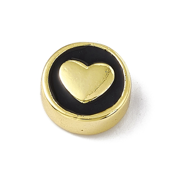 PandaHall Brass Enamel Beads, Long-Lasting Plated, Cadmium Free & Lead Free, Real 18K Gold Plated, Flat Round with Heart, Black, 11x4.5mm...
PandaHall Brass Enamel Beads, Long-Lasting Plated, Cadmium Free & Lead Free, Real 18K Gold Plated, Flat Round with Heart, Black, 11x4.5mm...
