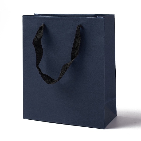 PandaHall Kraft Paper Bags, with Ribbon Handles, Gift Bags, Shopping Bags, Rectangle, Prussian Blue, 22.7x19x8.7cm; Fold: 22.7x19x0.4cm...
PandaHall Kraft Paper Bags, with Ribbon Handles, Gift Bags, Shopping Bags, Rectangle, Prussian Blue, 22.7x19x8.7cm; Fold: 22.7x19x0.4cm...