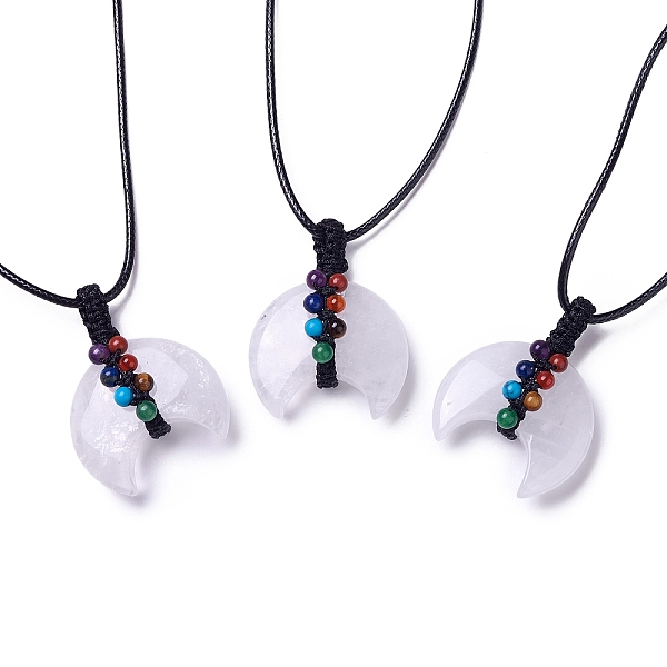 PandaHall Adjustable Natural Quartz Crystal Double Horn Pendant Necklace with Wax Cord for Women, 29.69~31.10 inch(75.4~79cm) Quartz Crystal
PandaHall Adjustable Natural Quartz Crystal Double Horn Pendant Necklace with Wax Cord for Women, 29.69~31.10 inch(75.4~79cm) Quartz Crystal