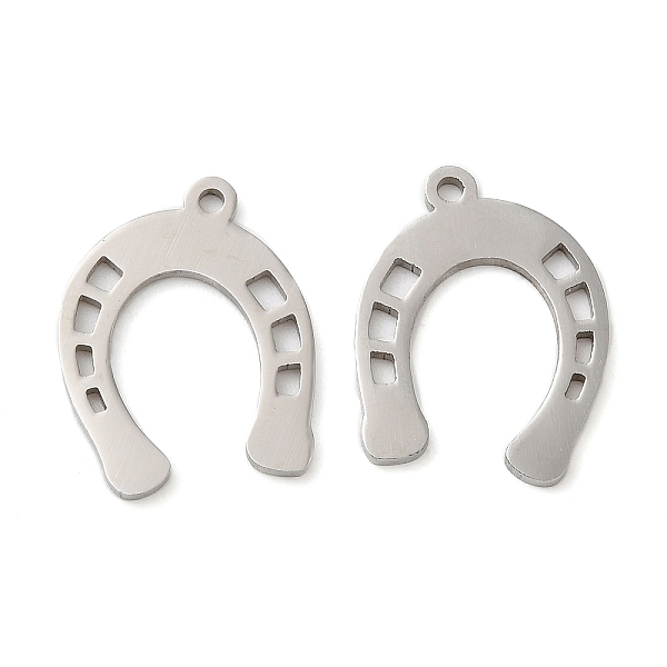 PandaHall 201 Stainless Steel Pendants, Horseshoe Charm, Stainless Steel Color, 17.5x14x1mm, Hole: 1.2mm 201 Stainless Steel Others
PandaHall 201 Stainless Steel Pendants, Horseshoe Charm, Stainless Steel Color, 17.5x14x1mm, Hole: 1.2mm 201 Stainless Steel Others