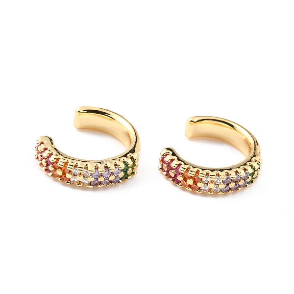 PandaHall Brass Micro Pave Cubic Zirconia Cuff Earrings, Long-Lasting Plated, Ring, Real 18K Gold Plated, 14x3.5mm Cubic Zirconia
PandaHall Brass Micro Pave Cubic Zirconia Cuff Earrings, Long-Lasting Plated, Ring, Real 18K Gold Plated, 14x3.5mm Cubic Zirconia