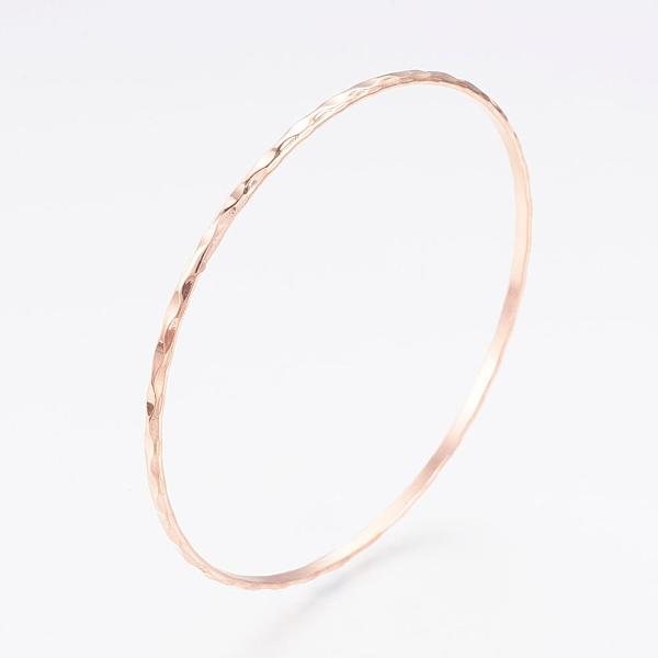 PandaHall 304L Stainless Steel Buddhist Bangles, Ripple, Rose Gold, 2-5/8 inch(6.8cm), 2.5mm 304 Stainless Steel
PandaHall 304L Stainless Steel Buddhist Bangles, Ripple, Rose Gold, 2-5/8 inch(6.8cm), 2.5mm 304 Stainless Steel