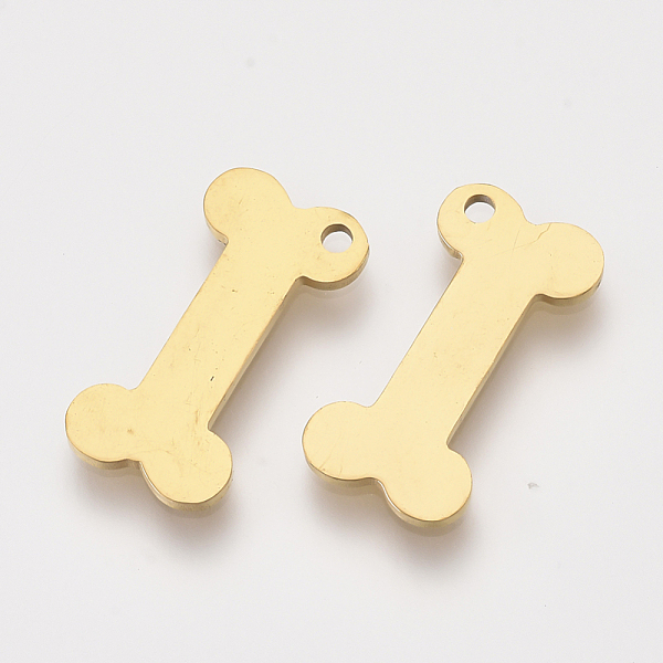 PandaHall 201 Stainless Steel Pendants, Laser Cut Pendants, Bone Shape, Golden, 17x9x1mm, Hole: 1.4mm 201 Stainless Steel Body
PandaHall 201 Stainless Steel Pendants, Laser Cut Pendants, Bone Shape, Golden, 17x9x1mm, Hole: 1.4mm 201 Stainless Steel Body
