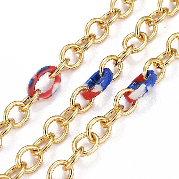 PandaHall Handmade Brass Cable Chains, with Acrylic Linking Rings, Unwelded, Real 18K Gold Plated, Link: 8x7x1.5mm, Acrylic Linking Ring...
PandaHall Handmade Brass Cable Chains, with Acrylic Linking Rings, Unwelded, Real 18K Gold Plated, Link: 8x7x1.5mm, Acrylic Linking Ring...
