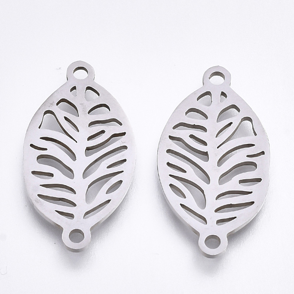 PandaHall 201 Stainless Steel Links connectors, Laser Cut Links, Leaf, Stainless Steel Color, 22.5x12x1mm, Hole: 1.5mm 201 Stainless Steel...
PandaHall 201 Stainless Steel Links connectors, Laser Cut Links, Leaf, Stainless Steel Color, 22.5x12x1mm, Hole: 1.5mm 201 Stainless Steel...
