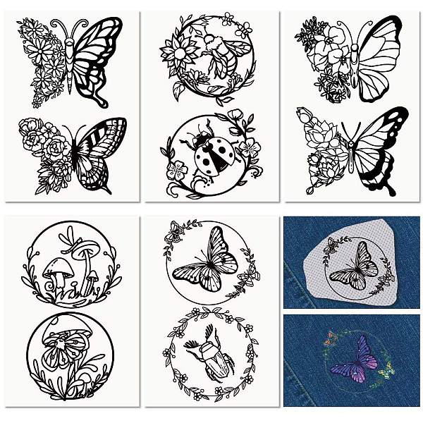 PandaHall PVA Water-soluble Embroidery Aid Drawing Sketch, Rectangle, Butterfly, 297x210mmm, 5pcs/set Plastic Butterfly
PandaHall PVA Water-soluble Embroidery Aid Drawing Sketch, Rectangle, Butterfly, 297x210mmm, 5pcs/set Plastic Butterfly