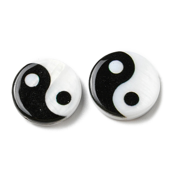 PandaHall Printed Natural Freshwater Shell Beads, Yin Yang Flat Round Beads, Black, 15x3~3.5mm, Hole: 0.7mm Freshwater Shell Flat Round...
PandaHall Printed Natural Freshwater Shell Beads, Yin Yang Flat Round Beads, Black, 15x3~3.5mm, Hole: 0.7mm Freshwater Shell Flat Round...