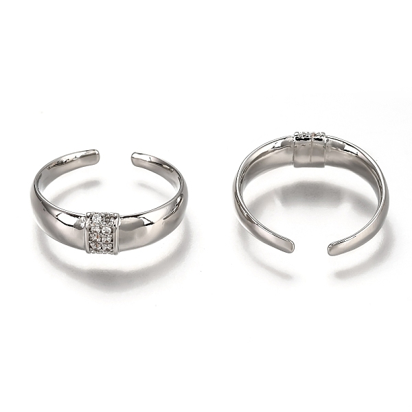 PandaHall Brass Micro Pave Clear Cubic Zirconia Cuff Rings, Open Rings, Long-Lasting Plated, Platinum, US Size 7, Inner Diameter: 18mm...
PandaHall Brass Micro Pave Clear Cubic Zirconia Cuff Rings, Open Rings, Long-Lasting Plated, Platinum, US Size 7, Inner Diameter: 18mm...