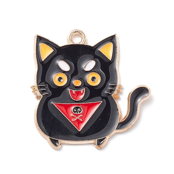 PandaHall Halloween Alloy Enamel Pendants, Golden, Cat Shape, 25x24x1mm, Hole: 1.5mm Alloy+Enamel Cat Shape Red
PandaHall Halloween Alloy Enamel Pendants, Golden, Cat Shape, 25x24x1mm, Hole: 1.5mm Alloy+Enamel Cat Shape Red