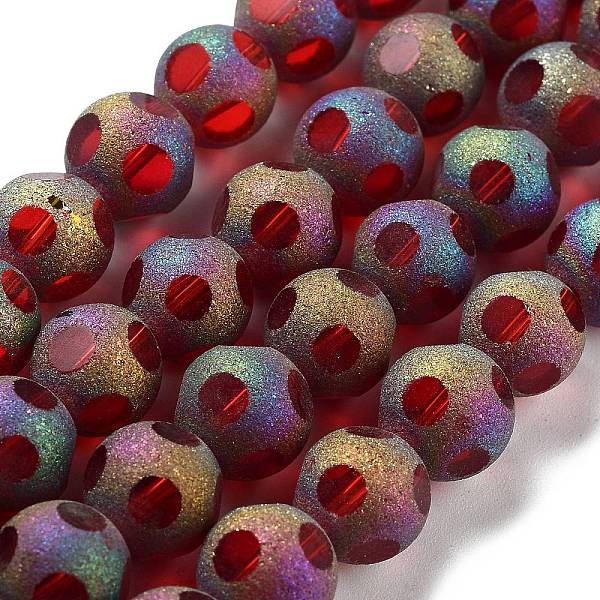 PandaHall Electroplate Glass Beads Strands, Round, FireBrick, 10mm, Hole: 1.2mm, about 60pcs/strand, 24.02''(61cm) Glass Round Red
PandaHall Electroplate Glass Beads Strands, Round, FireBrick, 10mm, Hole: 1.2mm, about 60pcs/strand, 24.02''(61cm) Glass Round Red
