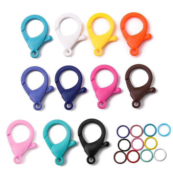 PandaHall 110Pcs 11 Colors Plastic Lobster Claw Clasps, with 110Pcs 11 Colors Iron Jump Rings, Mixed Color, 10pcs/color Plastic Others..., Multicolor
PandaHall 110Pcs 11 Colors Plastic Lobster Claw Clasps, with 110Pcs 11 Colors Iron Jump Rings, Mixed Color, 10pcs/color Plastic Others..., Multicolor