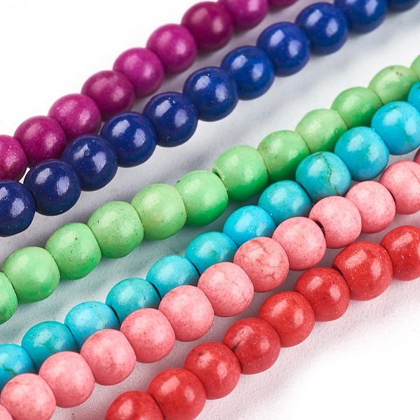 PandaHall Synthetic Turquoise Beads Strands, Dyed, Round, Mixed Color, 6mm, Hole: 1.2mm, about 67pcs/strand, 15.75 inch Synthetic Turquoise..., Multicolor
PandaHall Synthetic Turquoise Beads Strands, Dyed, Round, Mixed Color, 6mm, Hole: 1.2mm, about 67pcs/strand, 15.75 inch Synthetic Turquoise..., Multicolor