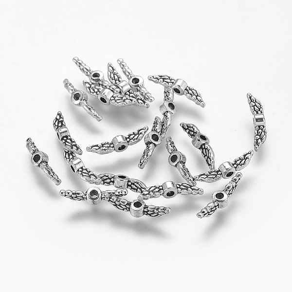 PandaHall Tibetan Style Alloy Beads, Angel Wing, Antique Silver, Lead Free & Cadmium Free & Nickel Free, 12x3x3mm, Hole: 1.5mm Alloy Wing
PandaHall Tibetan Style Alloy Beads, Angel Wing, Antique Silver, Lead Free & Cadmium Free & Nickel Free, 12x3x3mm, Hole: 1.5mm Alloy Wing