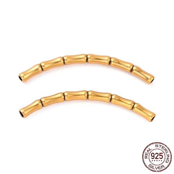 PandaHall 925 Sterling Silver Tube Beads, Bamboop-shaped with Textured, Antique Golden, 35x8x2.5mm, Hole: 1.4mm, about 20Pcs/10g Sterling...
PandaHall 925 Sterling Silver Tube Beads, Bamboop-shaped with Textured, Antique Golden, 35x8x2.5mm, Hole: 1.4mm, about 20Pcs/10g Sterling...