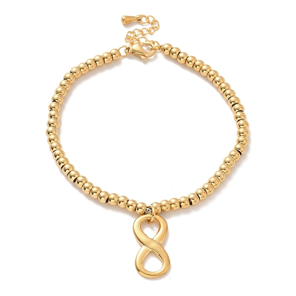 PandaHall Vacuum Plating 304 Stainless Steel Infinity Charm Bracelet with 201 Stainless Steel Round Beads for Women, Golden, 8-3/4 inch...
PandaHall Vacuum Plating 304 Stainless Steel Infinity Charm Bracelet with 201 Stainless Steel Round Beads for Women, Golden, 8-3/4 inch...