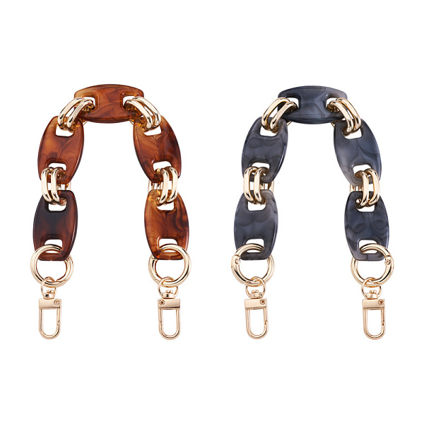 PandaHall Givenny-EU 2Pcs 2 Colors Acrylic Curb Chain Bag Strap, with Alloy Clasps, for Bag Replacement Accessories, Mixed Color, 31cm..., Multicolor
PandaHall Givenny-EU 2Pcs 2 Colors Acrylic Curb Chain Bag Strap, with Alloy Clasps, for Bag Replacement Accessories, Mixed Color, 31cm..., Multicolor