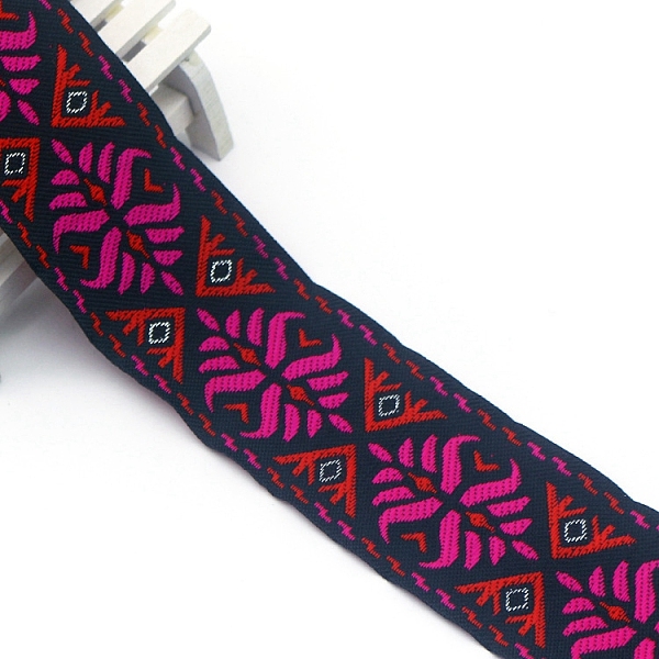 PandaHall Flat Ethnic Style Embroidery Polyester Ribbons, Jacquard Ribbon, Garment Accessories, Deep Pink, 2 inch(50mm), about 7.66 Yards...
PandaHall Flat Ethnic Style Embroidery Polyester Ribbons, Jacquard Ribbon, Garment Accessories, Deep Pink, 2 inch(50mm), about 7.66 Yards...