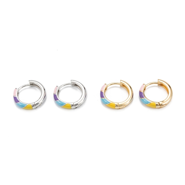 PandaHall Brass Enamel Hoop Earrings, Long-Lasting Plated, Ring, Real Gold Plated & Real Platinum Plated, Mixed Color, 17x16x3.5mm, Pin...
PandaHall Brass Enamel Hoop Earrings, Long-Lasting Plated, Ring, Real Gold Plated & Real Platinum Plated, Mixed Color, 17x16x3.5mm, Pin...