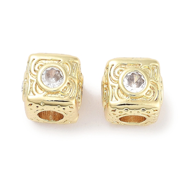 PandaHall Brass Micro Pave Cubic Zirconia Beads, Cube, Real 18K Gold Plated, Clear, 7.5x7.5x7.5mm, Hole: 3mm Brass+Cubic Zirconia Cube Clear
PandaHall Brass Micro Pave Cubic Zirconia Beads, Cube, Real 18K Gold Plated, Clear, 7.5x7.5x7.5mm, Hole: 3mm Brass+Cubic Zirconia Cube Clear