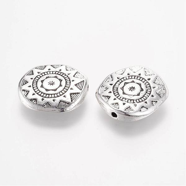PandaHall Tibetan Style Alloy Beads, Flat Round, Antique Silver, 18x4mm, Hole: 1mm Alloy Flat Round
PandaHall Tibetan Style Alloy Beads, Flat Round, Antique Silver, 18x4mm, Hole: 1mm Alloy Flat Round