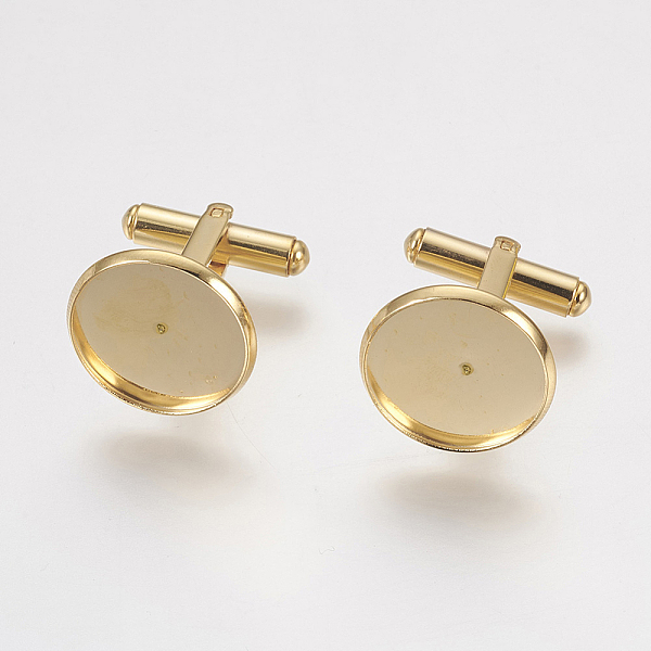 PandaHall 304 Stainless Steel Cuffinks, Flat Round, Golden, 19.5mm, Tray: 18x2mm, Inner Size: 16mm Stainless Steel Flat Round
PandaHall 304 Stainless Steel Cuffinks, Flat Round, Golden, 19.5mm, Tray: 18x2mm, Inner Size: 16mm Stainless Steel Flat Round