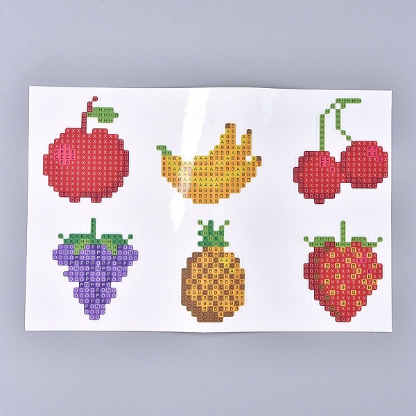 PandaHall DIY Diamond Painting Stickers Kits For Kids, with Fruit Pattern Diamond Painting Stickers, Resin Rhinestones, Diamond Sticky Pen..., Multicolor
PandaHall DIY Diamond Painting Stickers Kits For Kids, with Fruit Pattern Diamond Painting Stickers, Resin Rhinestones, Diamond Sticky Pen..., Multicolor