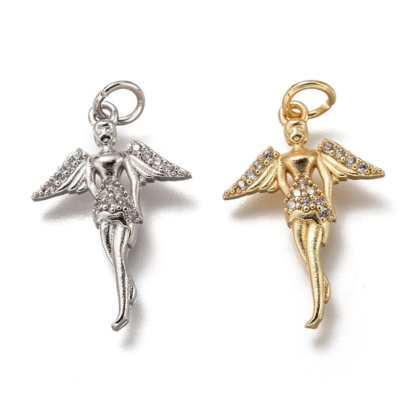 PandaHall Brass Micro Pave Clear Cubic Zirconia Pendants, with Jump Rings, Fairy, Mixed Color, 22.5x15x2.5mm, Hole: 3mm Brass+Cubic Zirconia...
PandaHall Brass Micro Pave Clear Cubic Zirconia Pendants, with Jump Rings, Fairy, Mixed Color, 22.5x15x2.5mm, Hole: 3mm Brass+Cubic Zirconia...