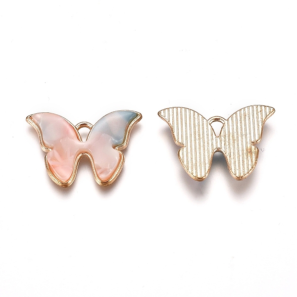 PandaHall Light Gold Plated Alloy Pendants, with Acrylic, Butterfly, Misty Rose, 15.5x22x2.7mm, Hole: 1.8x3mm, 10pcs/bag Alloy+Acrylic..., Red
PandaHall Light Gold Plated Alloy Pendants, with Acrylic, Butterfly, Misty Rose, 15.5x22x2.7mm, Hole: 1.8x3mm, 10pcs/bag Alloy+Acrylic..., Red